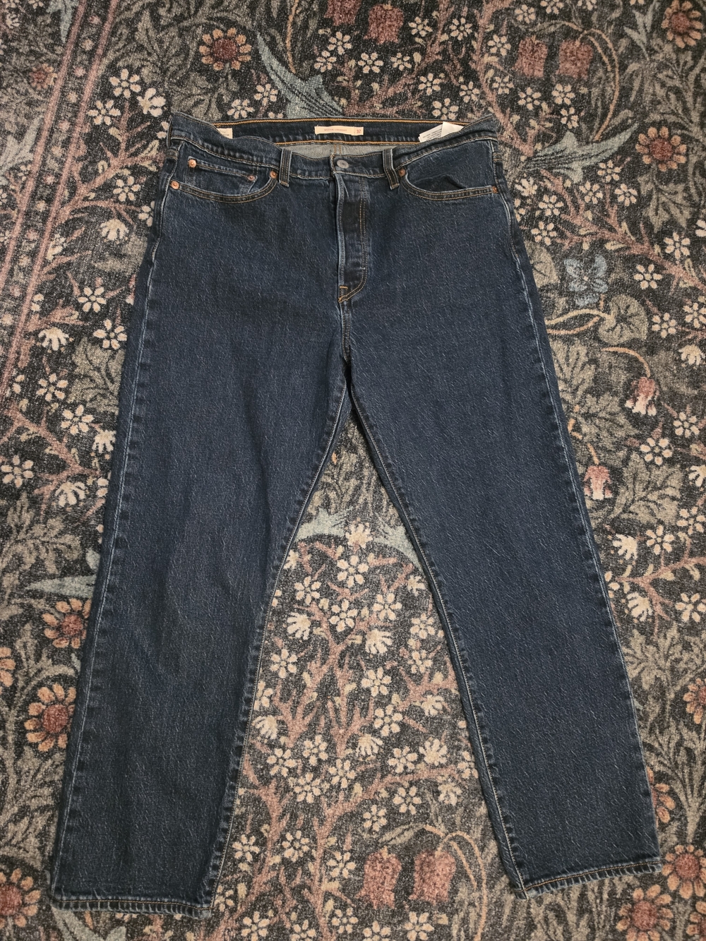 Levi's Women's Straight Leg Jeans in Dark Blue Denim
